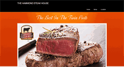 Desktop Screenshot of hammondsteakhouse.com